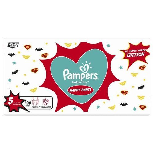 PAMPERS Couches-culottes Baby-Dry Pants Taille 5 - 27 culottes - Pack 1 Mois - Photo n°2; ?>