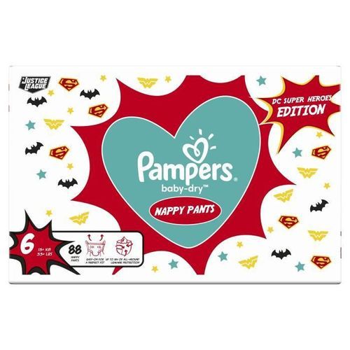 PAMPERS Couches-culottes Baby-Dry Pants Taille 6 - 88 culottes - Pack 1 Mois - Photo n°2; ?>