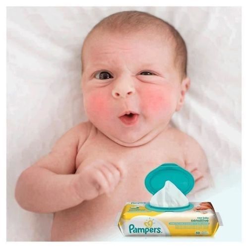 PAMPERS Lingettes Bébé New Baby Sensitive 4x50 Lingettes - 200 Lingettes - Photo n°3; ?>