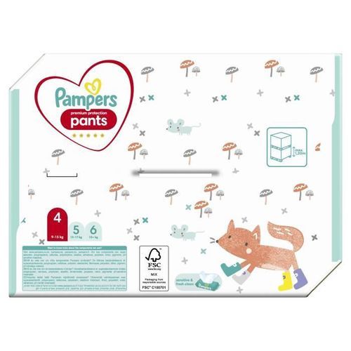 PAMPERS Premium Protection Pants Taille 4 - 66 Couches-culottes - Photo n°2; ?>