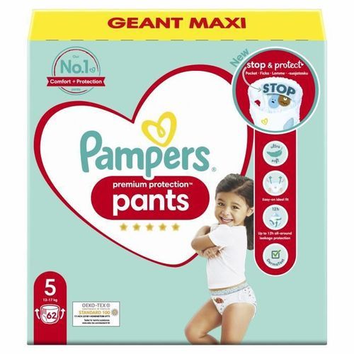 PAMPERS Premium Protection Pants Taille 5 - 62 Couches-culottes - Photo n°2; ?>