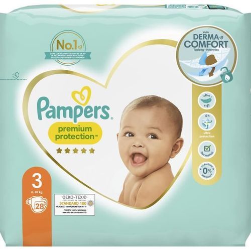 PAMPERS Premium Protection Taille 3 - 28 Couches - Photo n°2; ?>