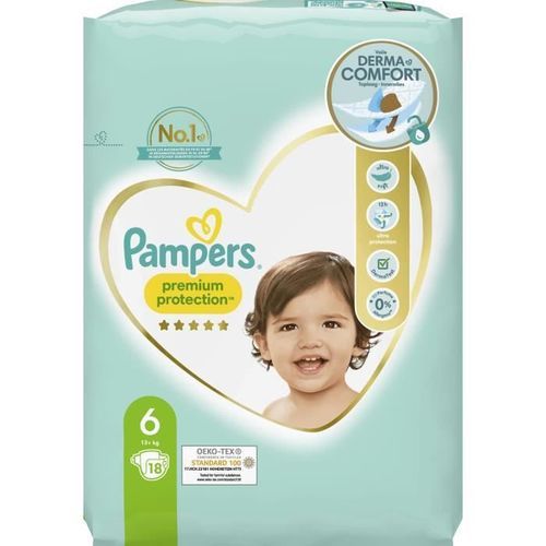PAMPERS Premium Protection Taille 6 - 18 Couches - Photo n°2; ?>