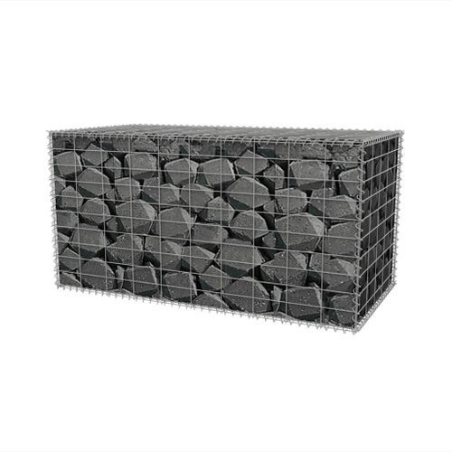 Panier de gabion Acier galvanisé 100x50x50 cm - Photo n°3; ?>