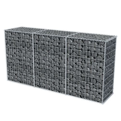 Panier de gabion Acier galvanisé 200x50x100 cm - Photo n°3; ?>