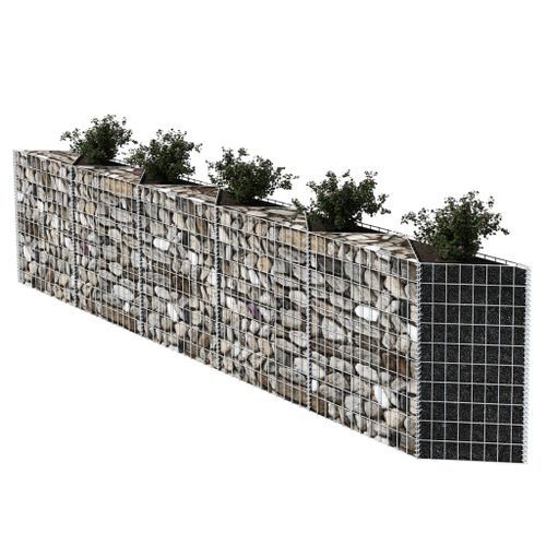 Panier de gabion Acier galvanisé 300x30x100 cm - Photo n°3; ?>