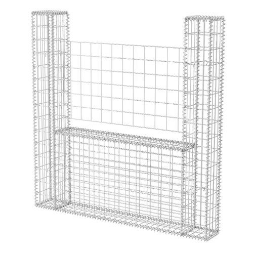 Panier de gabion en forme de U Acier galvanisé 160x20x150 cm - Photo n°2; ?>