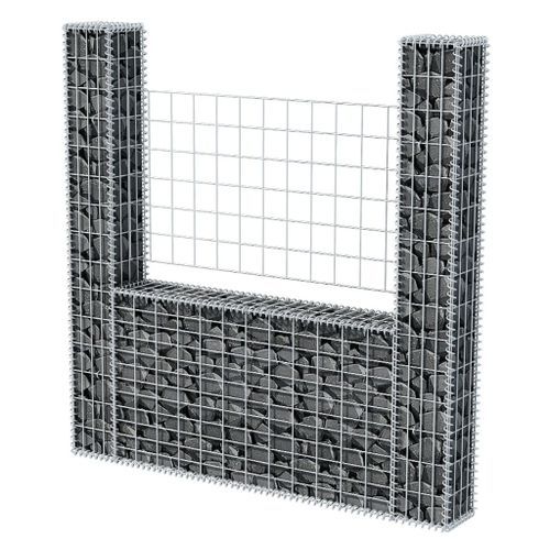 Panier de gabion en forme de U Acier galvanisé 160x20x150 cm - Photo n°3; ?>