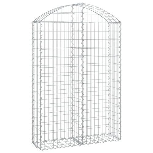 Panier de gabions arqué 100x30x140/160 cm Fer galvanisé - Photo n°2; ?>