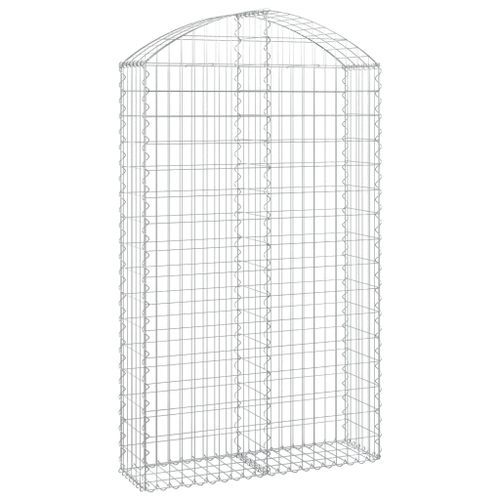 Panier de gabions arqué 100x30x160/180 cm Fer galvanisé - Photo n°2; ?>