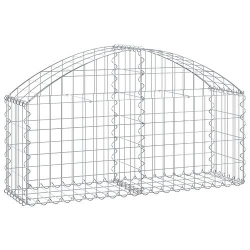 Panier de gabions arqué 100x30x40/60 cm Fer galvanisé - Photo n°2; ?>