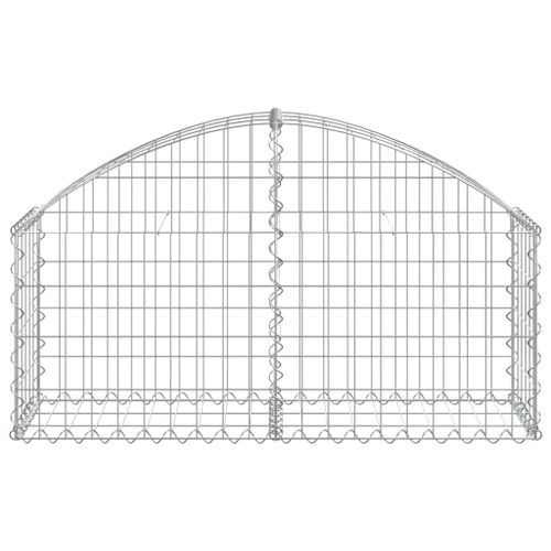 Panier de gabions arqué 100x30x40/60 cm Fer galvanisé - Photo n°3; ?>