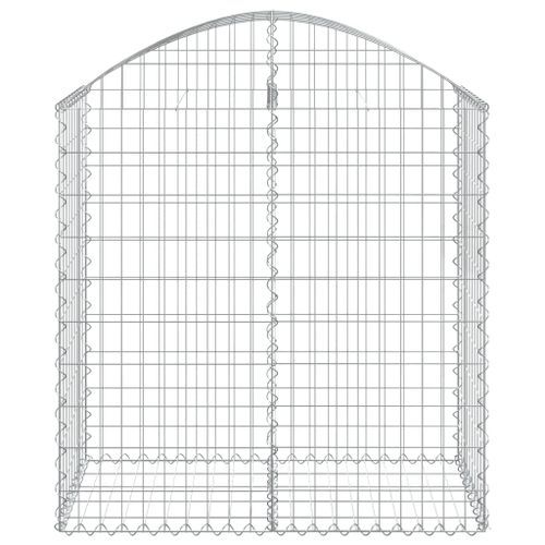 Panier de gabions arqué 100x50x100/120 cm Fer galvanisé - Photo n°3; ?>