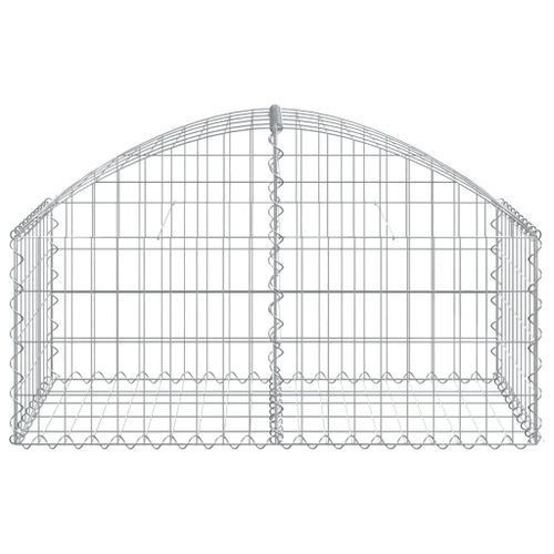 Panier de gabions arqué 100x50x40/60 cm Fer galvanisé - Photo n°3; ?>