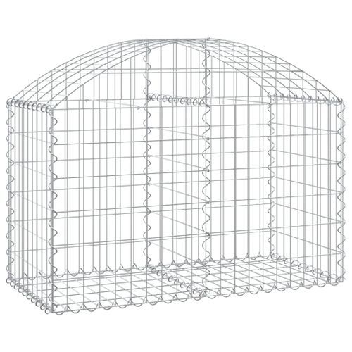 Panier de gabions arqué 100x50x60/80 cm Fer galvanisé - Photo n°2; ?>