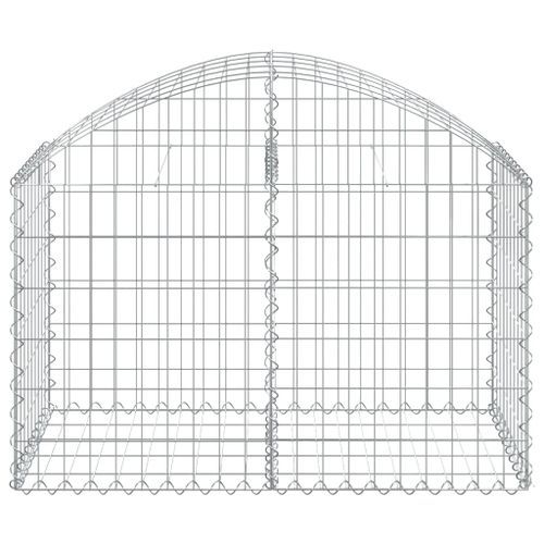 Panier de gabions arqué 100x50x60/80 cm Fer galvanisé - Photo n°3; ?>