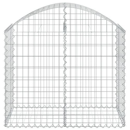 Panier de gabions arqué 100x50x80/100 cm Fer galvanisé - Photo n°3; ?>