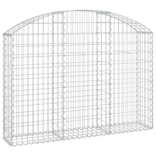 Panier de gabions arqué 150x30x100/120 cm Fer galvanisé - Photo n°2; ?>