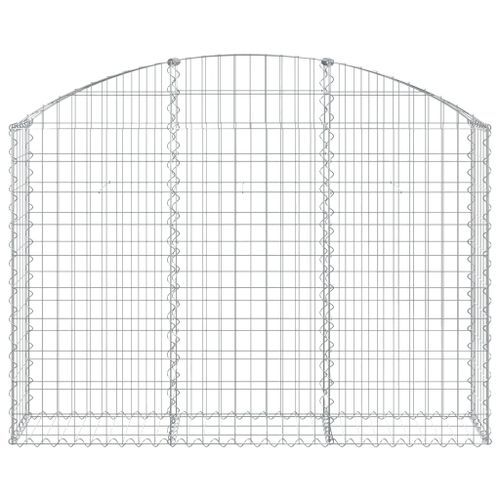 Panier de gabions arqué 150x30x100/120 cm Fer galvanisé - Photo n°3; ?>