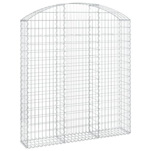 Panier de gabions arqué 150x30x160/180 cm Fer galvanisé - Photo n°2; ?>