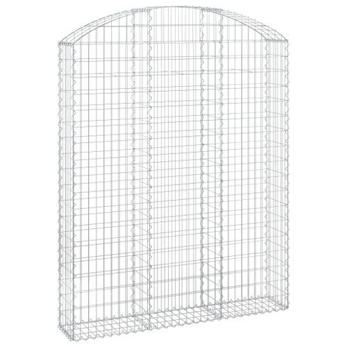 Panier de gabions arqué 150x30x180/200 cm Fer galvanisé - Photo n°2; ?>