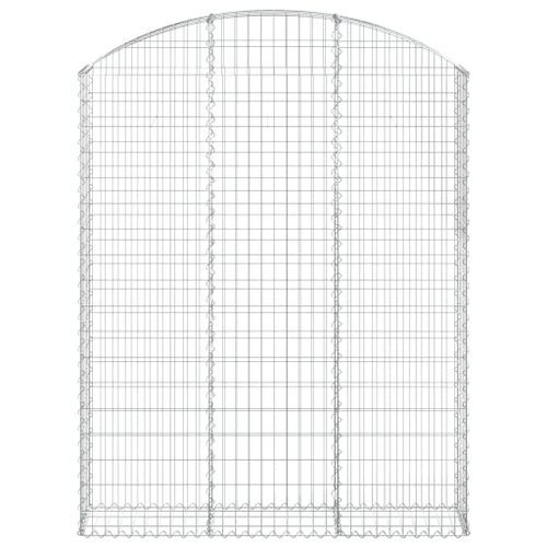 Panier de gabions arqué 150x30x180/200 cm Fer galvanisé - Photo n°3; ?>