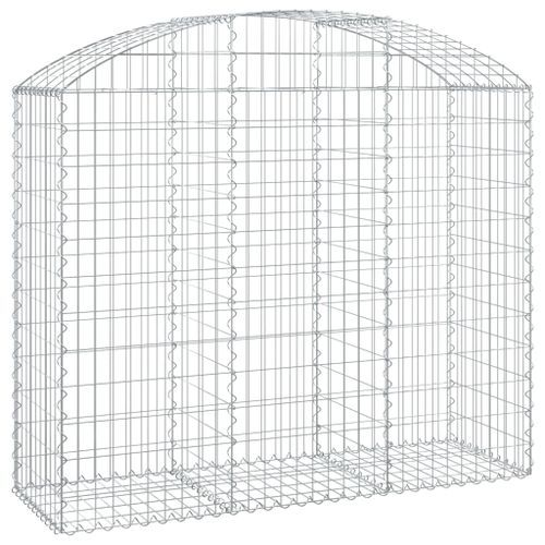 Panier de gabions arqué 150x50x120/140 cm Fer galvanisé - Photo n°2; ?>