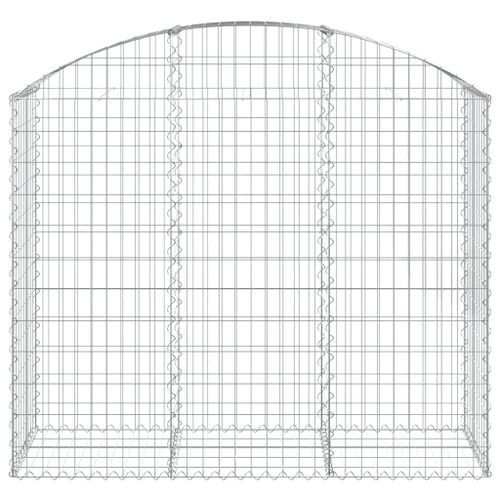 Panier de gabions arqué 150x50x120/140 cm Fer galvanisé - Photo n°3; ?>