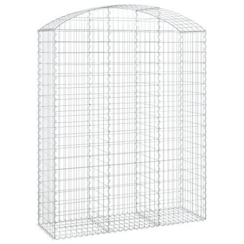 Panier de gabions arqué 150x50x180/200 cm Fer galvanisé - Photo n°2; ?>