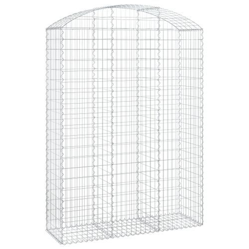 Panier de gabions arqué 150x50x200/220 cm Fer galvanisé - Photo n°2; ?>