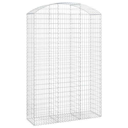 Panier de gabions arqué 150x50x220/240 cm Fer galvanisé - Photo n°2; ?>