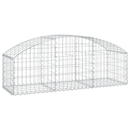 Panier de gabions arqué 150x50x40/60 cm Fer galvanisé - Photo n°2; ?>