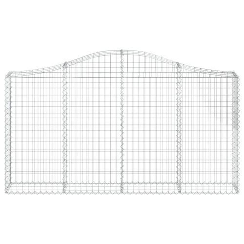 Panier de gabions arqué 200x30x100/120 cm Fer galvanisé - Photo n°3; ?>