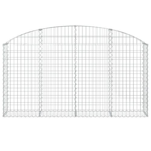 Panier de gabions arqué 200x30x100/120 cm Fer galvanisé - Photo n°3; ?>