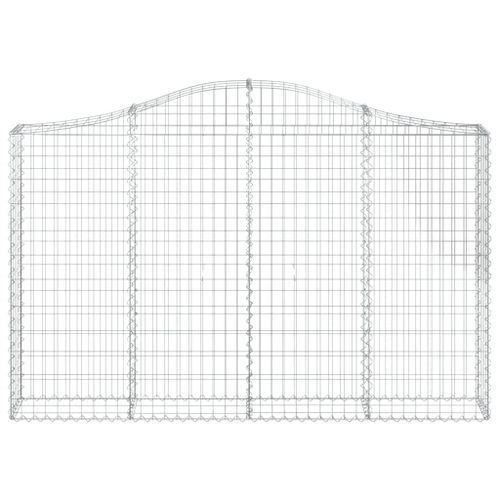 Panier de gabions arqué 200x30x120/140 cm Fer galvanisé - Photo n°3; ?>