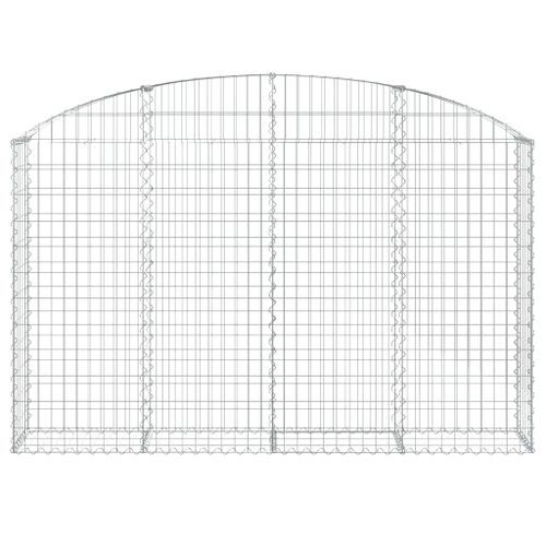 Panier de gabions arqué 200x30x120/140 cm Fer galvanisé - Photo n°3; ?>