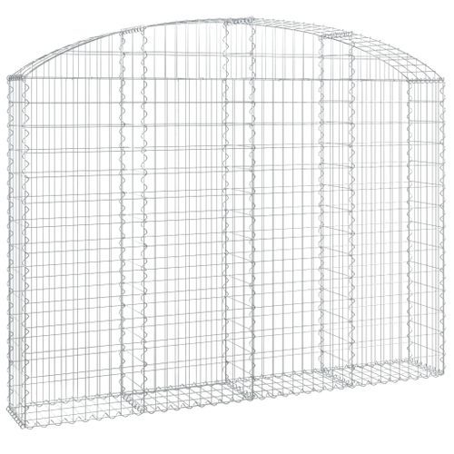 Panier de gabions arqué 200x30x140/160 cm Fer galvanisé - Photo n°2; ?>