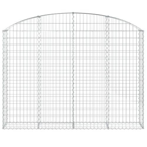 Panier de gabions arqué 200x30x140/160 cm Fer galvanisé - Photo n°3; ?>