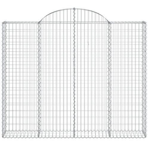 Panier de gabions arqué 200x30x160/180 cm Fer galvanisé - Photo n°3; ?>