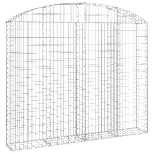 Panier de gabions arqué 200x30x160/180 cm Fer galvanisé - Photo n°2; ?>