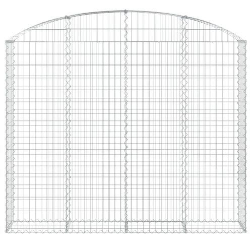 Panier de gabions arqué 200x30x160/180 cm Fer galvanisé - Photo n°3; ?>