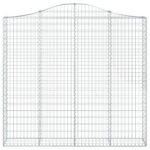 Panier de gabions arqué 200x30x180/200 cm Fer galvanisé - Photo n°3; ?>