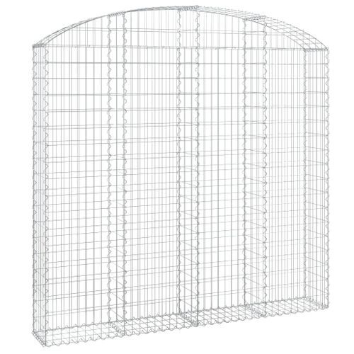 Panier de gabions arqué 200x30x180/200 cm Fer galvanisé - Photo n°2; ?>