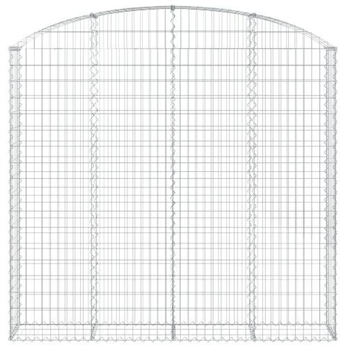 Panier de gabions arqué 200x30x180/200 cm Fer galvanisé - Photo n°3; ?>