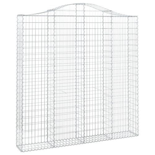 Panier de gabions arqué 200x30x200/220 cm Fer galvanisé - Photo n°2; ?>