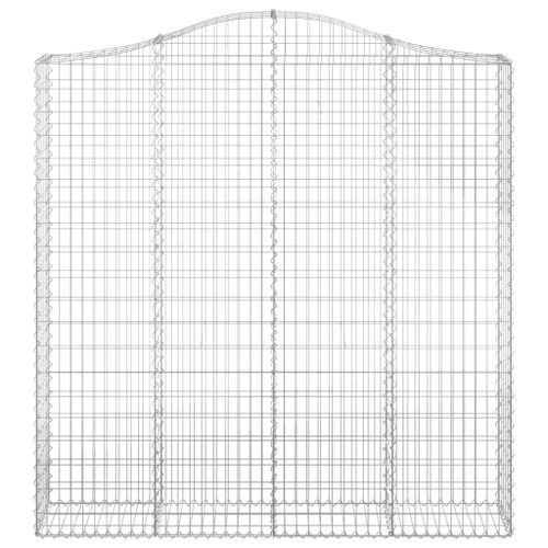 Panier de gabions arqué 200x30x200/220 cm Fer galvanisé - Photo n°3; ?>