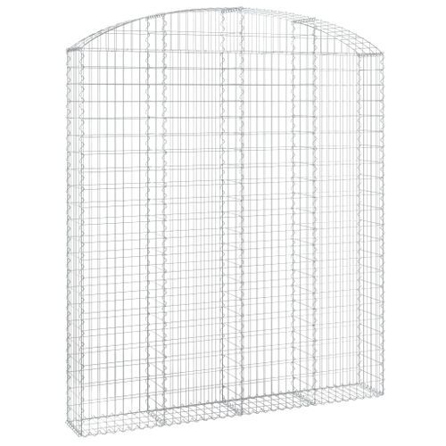 Panier de gabions arqué 200x30x220/240 cm Fer galvanisé - Photo n°2; ?>