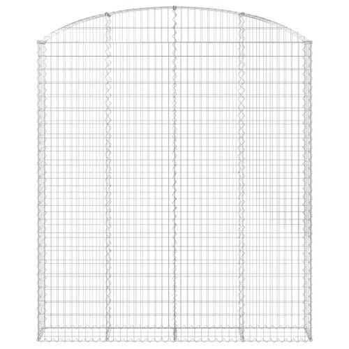 Panier de gabions arqué 200x30x220/240 cm Fer galvanisé - Photo n°3; ?>