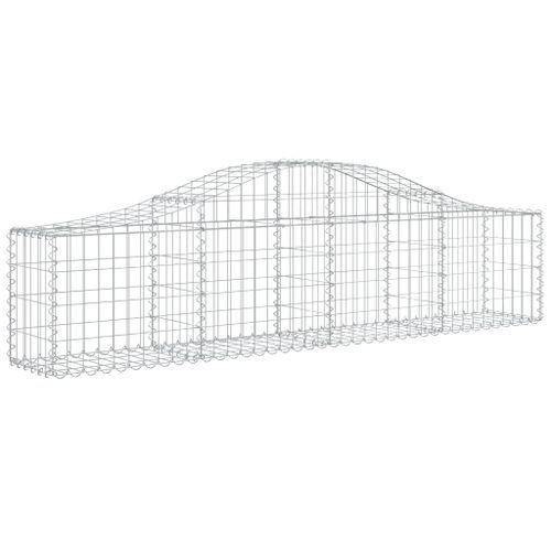 Panier de gabions arqué 200x30x40/60 cm Fer galvanisé - Photo n°2; ?>