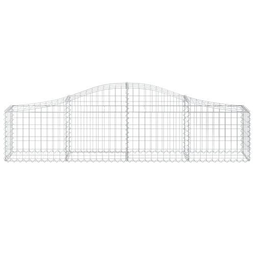 Panier de gabions arqué 200x30x40/60 cm Fer galvanisé - Photo n°3; ?>